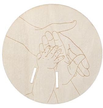 Holztafel für Babys, zur Geburt, zum Gedenken an Neugeborene, personalisierbar, für Familie, personalisierbar