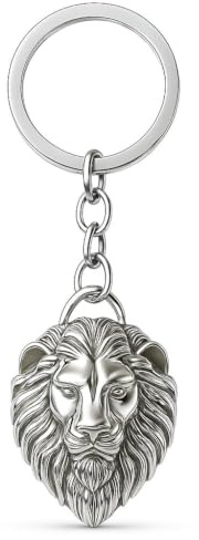 DONWOIE Löwen-Schlüsselanhänger,Löwenkopf-Schlüsselanhänger für Damen, Taschenanhänger, Schlüsselringe für Frauen, Männer, Jungen und Jugendliche