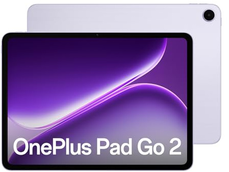OnePlus Pad Go 2 WiFi 12.1-inch Tablet, 128GB Storage 8GB Memory, 10050mAh Battery, 2.8K 120Hz 7:5 Ratio Display, Wi-Fi 6, AI Features, Support 33W SUPERVOOC Fast Charging, Lavender Drift