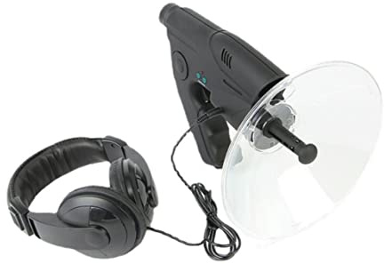 Dispositivo di ascolto parabolico 8X Microfono parabolico Monoculare HD Birds Watching e ascolto Dispositivo amplificatore audio per registrazione di uccelli Osservazione, parabola