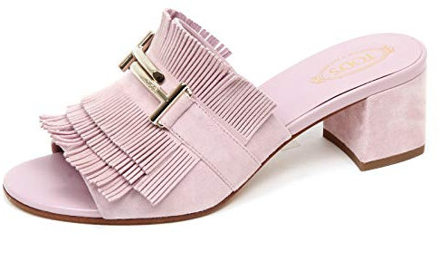 F0442 Sandalo Donna Light pink Tod’S Scarpe Suede Shoe Sandal Woman [36]