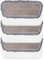 TaylorHe Set of 6 Universal Replacement Spray Floor Mop Pads (3X Microfibre 3X Short Coral) Super-Absorbing Re-usable Washable