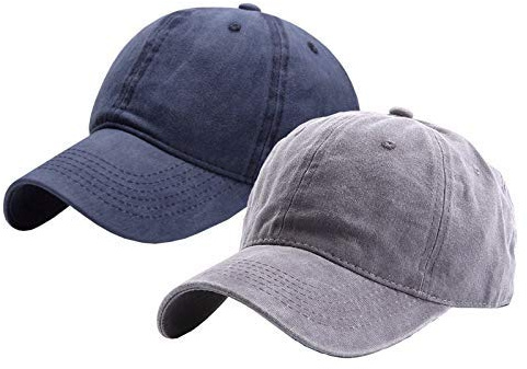 INOGIH Toddlers Baseball Hat Boys, Kids Distressed-Washed Baseball Cap Cotton Hats for 2-8 Years