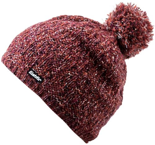 Eisbär Damen, Herren Beanie Tilia Pompon roteffekt Einheitsgröße