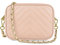 Parubi, Borsa Donna a Tracolla, In Vera Pelle Trapuntata, Made in Italy, Modello Lola, Borsetta Matelassé Piccola con Catena Pochette a Tracolla Clutch Da Donna Ragazza Elegante, Rosa Cipria