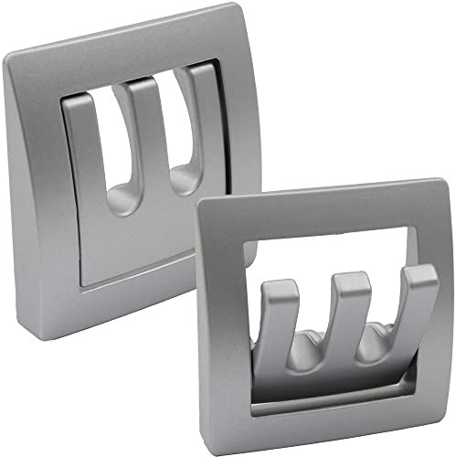pro-Styling Garderobe Kleiderhaken Haken 3fach klappbar Wohnwagen Wohnmobil Caravan Boot silber