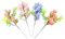Künstlicher Ostereier Deko Zweige Blumenstrauß: 4 Stücke Dekozweige Styropor Eier Gesteck Vase Bodenvase Kinder Bastelset DIY Kranz Girlande Blumenarrangement Frühling Deko Ostern Tischdeko
