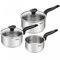 Tefal Primary Stainless Steel 3 pcs Induction Saucepan Set