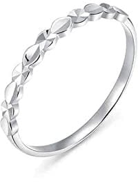 KnSam Echt Gold Schmuck Trauringe 950 Platin, Trauringe Blüte Blumen Verlobungsring Trauringe Gr.57 (18.1)