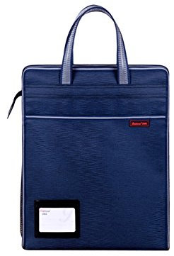 B4 Porte-Document Sac à Main Business Sac de Document Homme Sacoche Portable Classeur Dossier Grande Capacité Pochette Rangement Fichier en Oxford Cartable Document pour Commercial Bureau