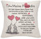 Bommex Kissenbezug Geschenk für Freundin - Geburtstagsgeschenk, Valentinstag, Jubiläum von Freund