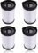 4 Filter für Clatronic BS 1306N, BS 1948 CB Akku-Staubsauger, Teilefilter-Zubehör, Ersatzteil