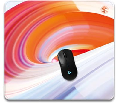 X-Raypad Aqua Control ZERO AC0 Tapis de souris de jeu ultra haute précision avec vitesse et capacité de contrôle parfaites (AC0 orange, 450 x 400 x 4 mm)