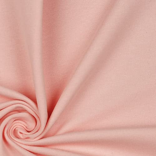 Softsweat Bio Organic ab 0,5m Sweatstoff Soft-Sweat Stoff Baumwolle Oeko-Tex 59 Farben, Farbe:071 - hellrosa