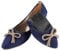 MACHSWON Ballet Flats for Women Comfortable Women's Flats Ballerina Folding Pumps Casual Dress Pointed Toe Black-1 Flats Shoes Women(Navy-2, Size 7)