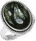 Jeweloporium 925 Silber Ringe für Frauen Grün Natürlich Russischer Seraphinit Edelstein Boho Silber Ringe Größe 58(18.5) Hochzeit Geschenk Handgefertigt Schmuck