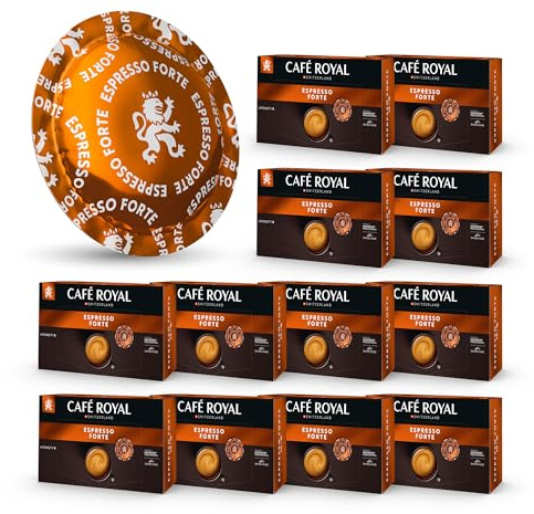 Café en Dosettes - Café Royal Pro | 12 x 50 - Compatibles avec les Machines à café Nespresso®* Professional - Saveur Espresso Forte