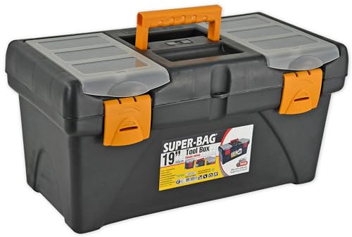 Werkzeugkoffer Basis leer abschließbar - 19 Zoll (47,5x25,5x23,1cm) - Nurtextil24