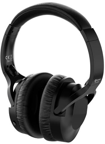 Meliconi Speak Clear, Auriculares Bluetooth 5.3 para TV, Auriculares Inalámbricos con Cancelación Activa de Ruido, Micrófono Integrado, Sonido Claro, Compatibles con Android y Apple, Batería de 36h