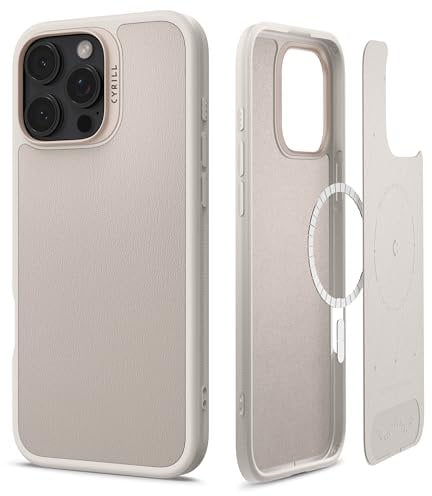 CYRILL von Spigen Kajuk Mag Hülle Kompatibel mit iPhone 16 Pro Max (2024) - Cream