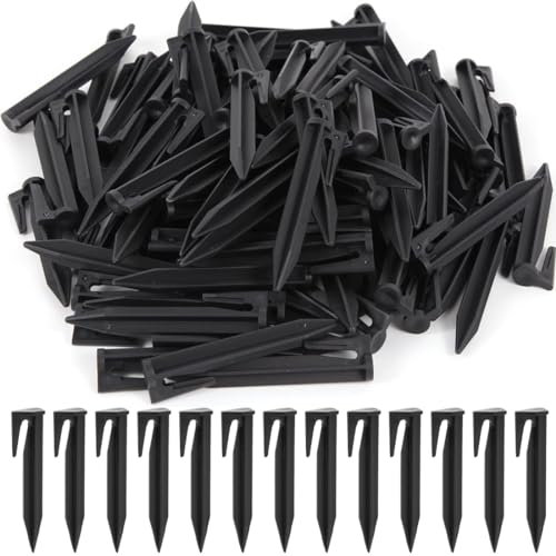 Hooks Ground spikes, 100 PCS, for Securing Boundary Wire Mowing Robot, for Robotic Lawnmower Boundary Cables, Ground Anchor, Ground Hooks, Ground Spikes, Hooks, Cable holder