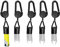 0XBIT Porta Clipper, 5 Pezzi Porta Accendino Allungabile, Lighter Leash con Gancio, Clip per Accendino Anti-Smarrimento (Nero)