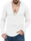 PANVER Basic Sweater Herren Slim Fit Rundhals Langarm Sweater Herren Casual Warm Komfortabel Knit Sweater Herren Jugend Temperament Mode Langarm Pullover Herren H-White XXL