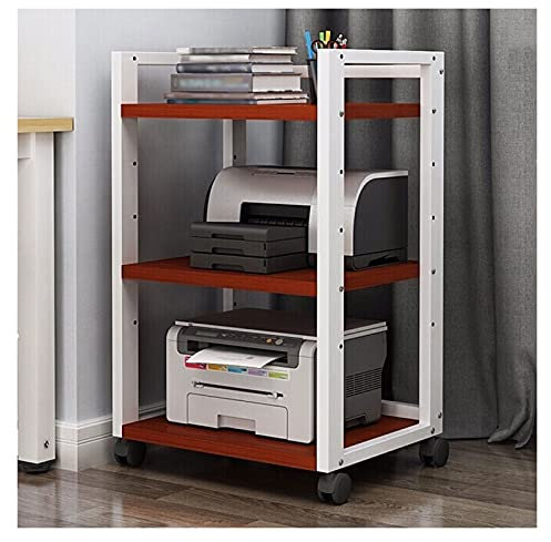 Soporte ajustable de 3 niveles para CPU con estante de almacenamiento de impresora, soporte de suelo para computadora, soporte de torre de computadora, organizador de marco lateral de escritorio que