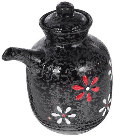 Cabilock Botella Salsa Cerámica Dispensador Vinagre Recipiente Decorativo Diseño Minimalista