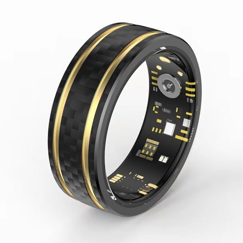 findtime Smart Ring Smartringe für Herren und Damen Smart Ring Android Fitness Ring Schlaftracker Herzfrequenz SpO2 Kalorie Distanz Messung Schrittzähler
