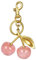 HOTUT Porte clés Cerise, Breloque de sac en forme de cerise, porte-clés femme, accessoire Fashion pour sac ou clé Voiture, cadeau pour femme, cadeau de Noël ou de Saint-Valentin (Rose)