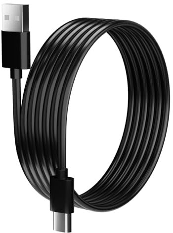 Cavo da 5 metri per Amazon Fire TV Stick Hi-Speed Micro USB cavo di ricarica (5 m, nero)