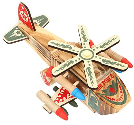 Toyvian Vintage Flugzeug Retro Stil Airplane Dekoration Für Tisch Und Schrank Spielzeug Handgefertigte Holzcrafts Für Zuhause Realistisch Und Leicht