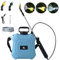 Spruzzatore Elettrico 5L/8L Spruzzatore Da Giardino Con Spruzzatore Lancia Telescopica Max 90 cm 2 Ugelli 2000mAh per Diserbo Spray Pulizia (8L)