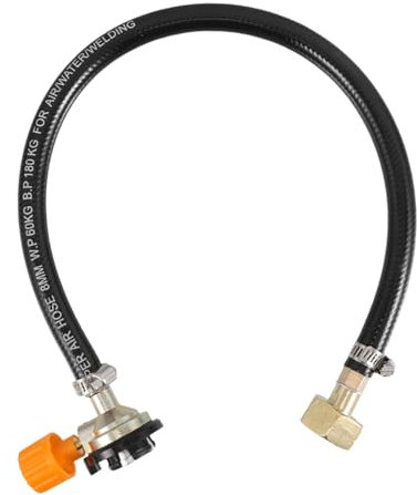 DECHOUS Tank Extension Hose Valve Camping Stove Gas Bottle Adapter Refill Adapter Replacement Valve Gas Tank Adapter Head For Outdoor Gas Equipment