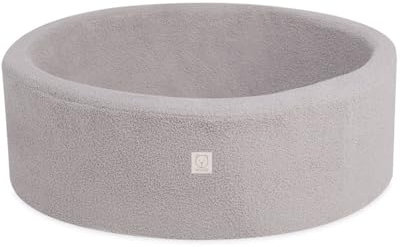 MISIOO Piscine à balles pour bébé - Ronde en mousse - Sans balles - 90 x 30 cm - Piscine à balles conviviale pour bébé à partir de 1 an - Parfaite pour les enfants