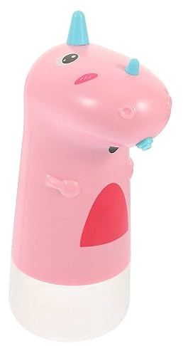 Sosoport Automatischer USB Aufladbarer Seifenspender Für Junge Mädchen Cartoonform Berührungsloser Schaumseifenspender Wiederaufladbar Praktischer Seifenspender Für Bad Und Küche Rosa