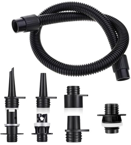 QSTDGVPW Pumpenschlauch für Paddleboards, Pumpenadapter für Schlauchboote, Schlauchset, Elektrische Luftpumpe, Luftschlauch