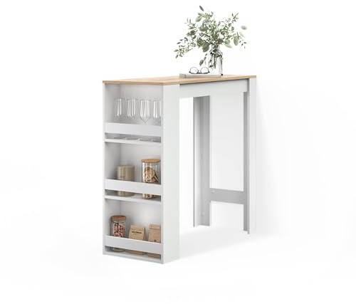 Livinity Bartisch Regusa, Weiß/Sonoma, 45 x 110 cm
