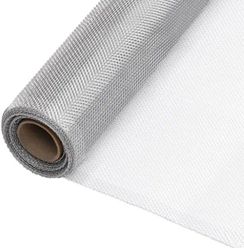 Runheo Écran en treillis aluminium argenté 60 x 1000 cm résistant à la rouille pour jardin terrasse balcon extérieur séparation intimité brise vue