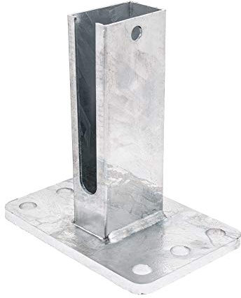 Camas Dübelplatte 15 x 10cm Zink Pfostenschuh