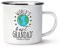 World's Best Grandad Retro Enamel Mug Cup