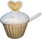 Publilancio srl Zuccheriera a Forma di Cupcake in Ceramica BOMBONIERA