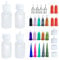 XMASIR Jagua Bottles Applicator, 4 pcs Applicator Bottle 30ml Multi Purpose DIY Ultra Fine with 16 Pcs Needle Tips Glue Squeeze Bottles Acrylic Painting