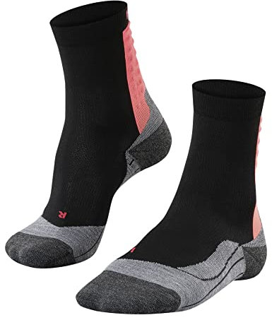 FALKE Damen Laufsocken Achilles W So Funktionsmaterial schützt die Achillessehne 1 Paar, Schwarz Black 3008, 37-38
