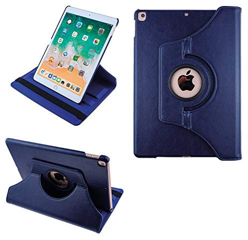 COOVY® 2.0 Custodia per Apple iPad 10.2 (Model 2019) SMART 360° GRADI DI ROTAZIONE COVER SUPPORTO PROTEZIONE CASE Auto Sveglia/Sonno | blu scuro