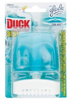 Duck WC Active 3in1 Toilet Liquid Rimblock Cool Mist 55ml, Pack of 6