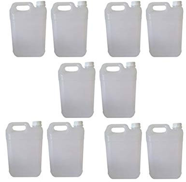 Lot de 10 bidons de 5 l AUDE PLASTIQUE DE CHEZ AGRIPLAS - Bidon en Plastique de 5 litres PEHD