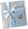 Geschenkbox Set mit Gebetsteppich, Tesbih und Surenbuch - Gebetsteppich Muslimischer Gebetsteppich Namaz-lik Seccade, Gebets-Matte, Salah, Sejadah, Seccade,(Hellblau)