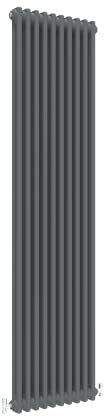Traditional 2 Column Central Heating Radiator Vertical Rads Cast Iron Style Anthracite 1800x470mm